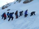 Dragon Snowplough/The Ski Tourers on avalanche training