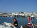 Tall Ships Leg 4/OCdts Bradford and Ellis conduct Dinghy training in St. Peters Port Marina