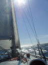 Tall Ships Leg 4/Dasher enjoys idyllic conditions off the French coast