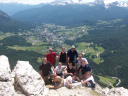Iron Mountain (Tiger)/The sunny summit of Punta Fiames, over looking Cortina dAmpezzo