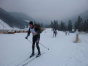 152 Ski/Quick give me a push no one will notice ! Capt Byers completing a 15 km Cross country Race