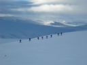 Northern Wanderer/Climbing from the Hardangervidda Plateau after leaving the DNT Hytta
