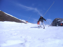 Northern Alpine Warrior/Ocdt Nikki Reid getting "Air time" during Basic Ski Proficiency