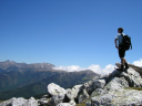 Pyrenean Eagle/Admiring the view from Roc Colom