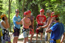 Ventura Nowshera/Briefing at the abseiling - Cpl Davis (left) looks apprehensive