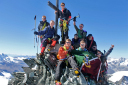 Alpine EMU/Group on the summit of the Lagginhorn 4110m