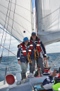 Medsail/LCpl Heath enjoying sailing on the Med