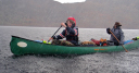 Scot-paddle  The Great Glen/Slow progress in Loch Ness heavy hail shower