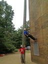 Junior Cadet Leadership Challenge/LCpl Asmael rappelling down a 60ft tower