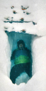 Northern Alpine Snow/OCdt Hearn manning a two man snow shelter