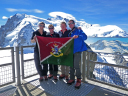 Dragon Alpine EMU/OCdts Taylor, Wheeler, Baker & Tait having just completed the Cosmiques Arete