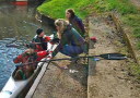 Devizes to Westminster Canoe Marathon/Support crew provide much needed food and hot chocolate just before Newbury lock