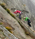 Snowdonia Start/Emma Davies on Hope with Glyn Sheppard shadowing, all about the feet