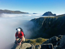 Snowdonia Start/Jamie Ford above the cloud on Seniors Ridge