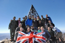 Northern Phoenix Atlas/The combined team celebrates reaching the summit of Jebel Toubkal