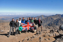 Northern Phoenix Atlas/The UK team celebrates reaching the summit of Jebel Toubkal