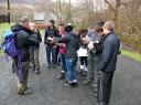Welsh Dragon/Discussing the route for a familiarisation walk