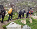 Pyrenees Pursuit/The beginning of the last day  waterproofs on!