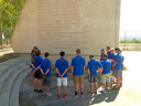 Peninsular Cadet /Pause for reflection at Talavera monument