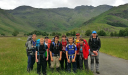 Ex-scaffold Tower/Cadets and Staff at start in Great Langdale