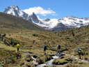 Dragon Firmin/Mt Kenya looms into view en route to Mackinders Camp