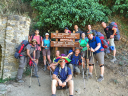 Dragon Corse/Walking group at end of GR20 route in Calenzana