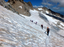 Northern Alpinista/Crossing the summit slopes of the Aneto glacier