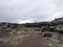 Blue Fara/Crossing a lava field on the Reykjanes peninsular