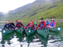 Knoydart Wilderness Open Canoe/Expedition group afloat