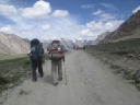BES - Himalaya/Trekking along a road just before we hitchhiked a ride to a Buddhist monastery