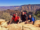 Dragon Phoenix/Sgt Shaw, Cpl Barrett and Cpl McGarry pose at the Grand Canyon