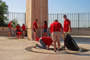 Peninsular Cadet/Talavera monument cleaning