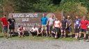 Georgian Bugle/Group 2 having finished the trek at the Mtirala National Park entrance