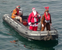 Tall Ships Christmas Expedition/Santa trades in his sleigh for a powerboat
