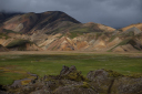 Tiger Midnight Sun/Landmannalaugar, the view from just above the first campsite