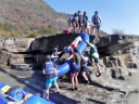 Kwazulu-Natal Venturer/Within a few kilometres of starting the descent of the Tugela River, the first portage to avoid an impassable rapid
