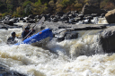 Kwazulu-Natal Venturer/Two cadets successfully negotiate a rapid on the Tugela River